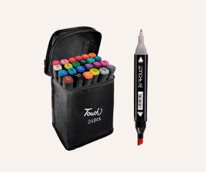 SET DE MARCADORES DOBLE PUNTA 24 COLORES